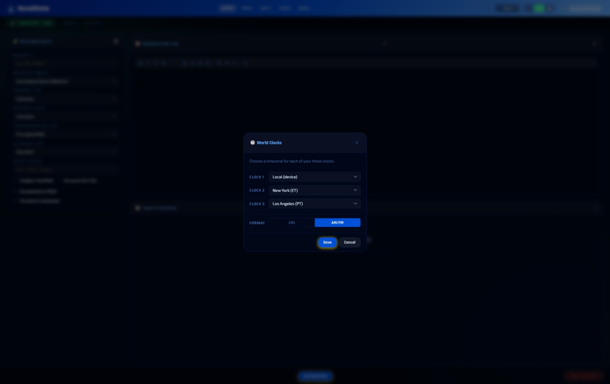 5.1   Clock Settings